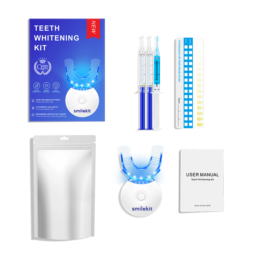 Teeth Whitening Kit With Light - 歯のホワイトニングキット - 35% カルバミド過酸化物を含む 5X LED