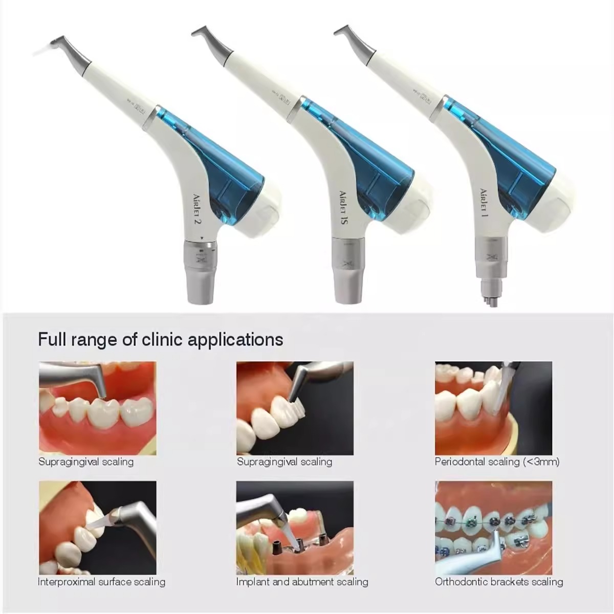 Teeth Whitening Quick - 歯科用エアポリッシャー歯ホワイトニングスプレーサンドブラスターマシン 4ホールカボクイックコネクトエアフロープロフィーユニットジェット 歯科機器用