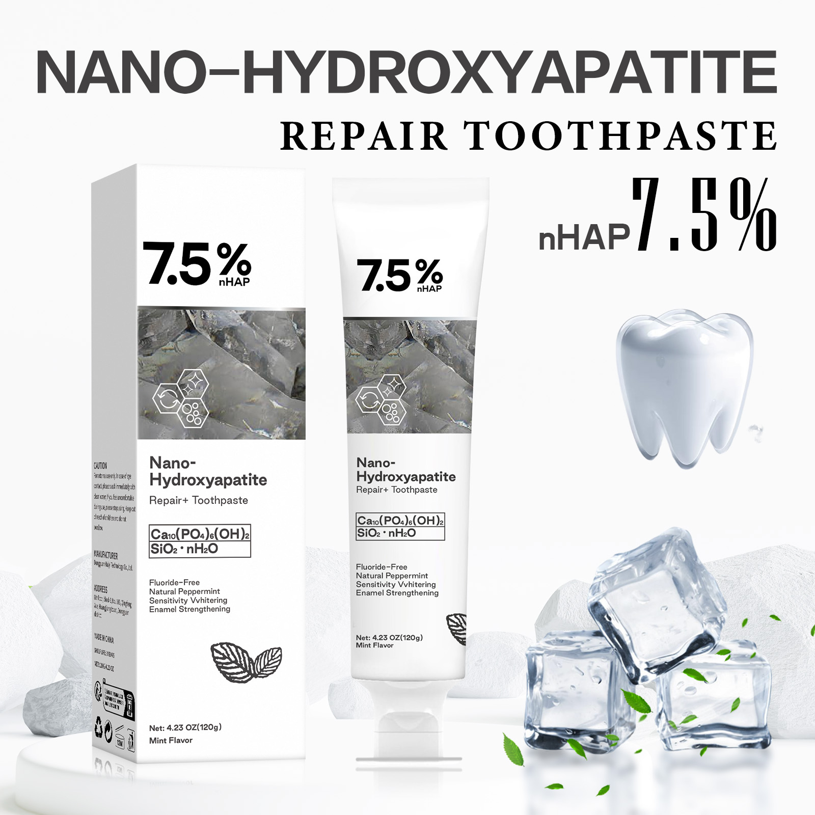 Teeth Whitening Hydrogen Peroxide - ナノハイドロキシアパタイト歯磨き粉、コーヒー・紅茶の染み抜き、口臭改善、虫歯予防、歯のホワイトニング歯磨き粉製品