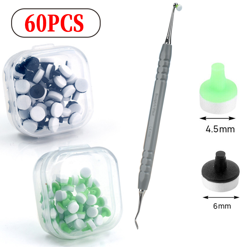 Teeth Whitening Veneers - 歯科用樹脂充填成形ツール、フォームベニヤパッド、複合材料、レジンデンティスト器具、歯のホワイトニングツール、1箱あたり60個