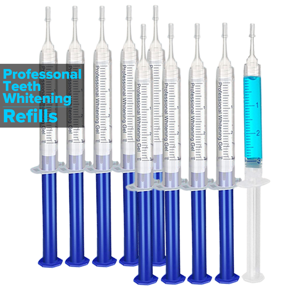 Teeth Whitening Hydrogen Peroxide - 歯のホワイトニングジェル詰め替えシリンジ歯の漂白ジェルインビザラインスタイルトレイ用漂白剤歯科グレード歯のホワイトニング剤ホワイトキット