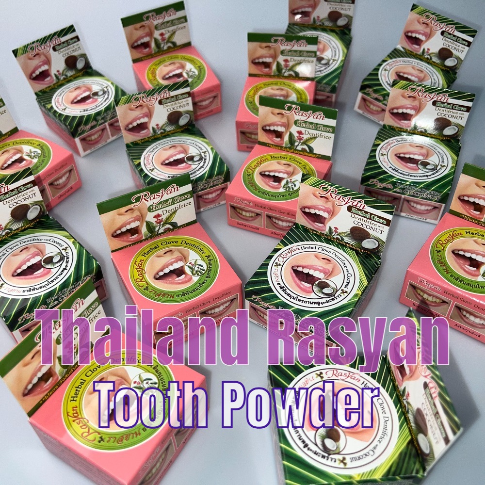 Teeth Whitening In Thailand - タイ産ラシヤンクローブ＆ココナッツホワイトニング歯磨き粉（業務用箱入り）黄ばみ除去、歯石除去、口臭予防、歯茎保護