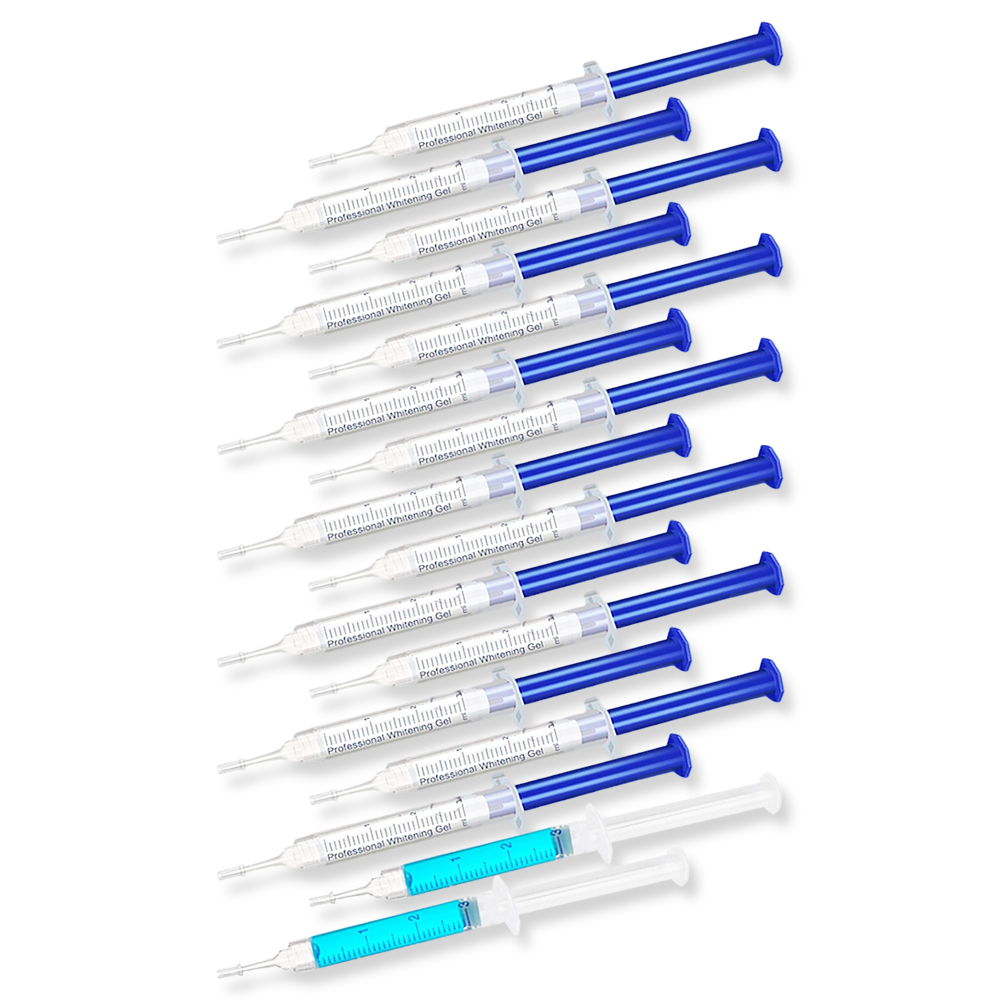 Teeth Whitening Hydrogen Peroxide - 歯のホワイトニングジェル ミントフレーバー 穏やかなホワイトニングジェル 自宅で簡単に使用できる トラベルサイズの汚れ除去漂白キット