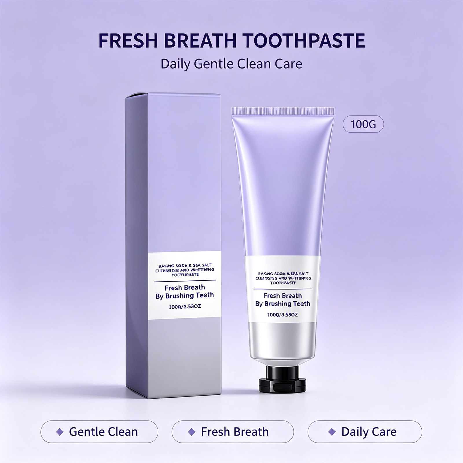 重曹と海塩の歯磨き粉 ディープクレンジング フレッシュな息  - Teeth Whitening Baking Soda のレビューと価格