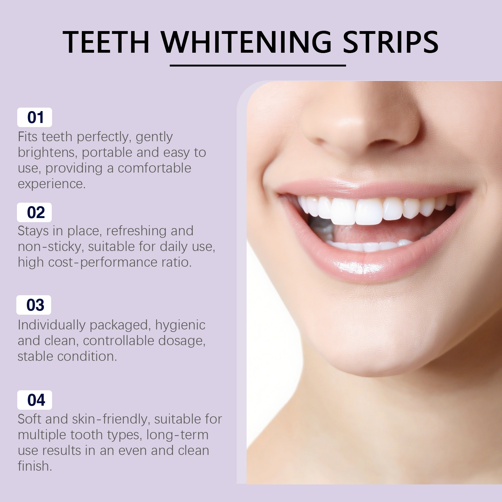 パープル歯のホワイトニングストリップ – 30分で素早く汚れ - Teeth Whitening Quick のレビューと価格