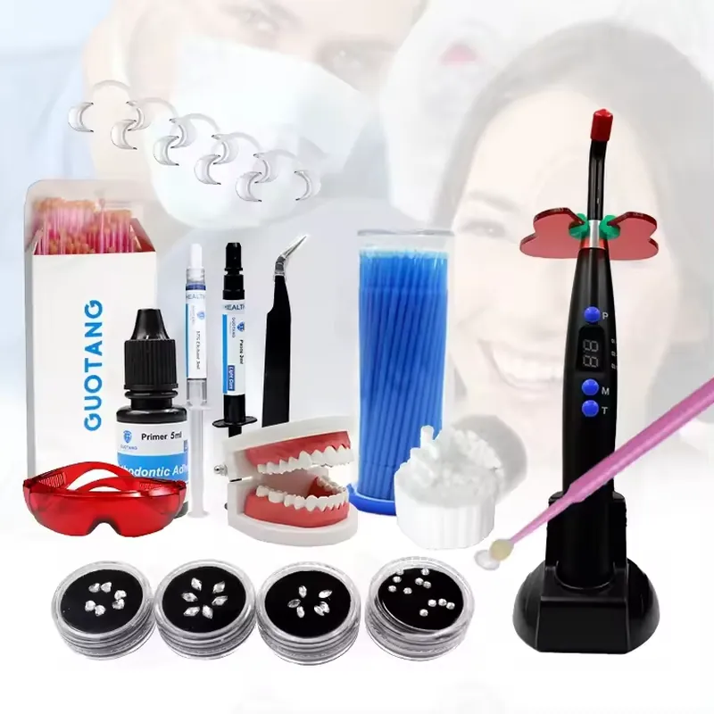 【CHIMU HOME】プロ仕様DIY歯用宝石キット、硬化ラ - Teeth Whitening Kit With Light のレビューと価格