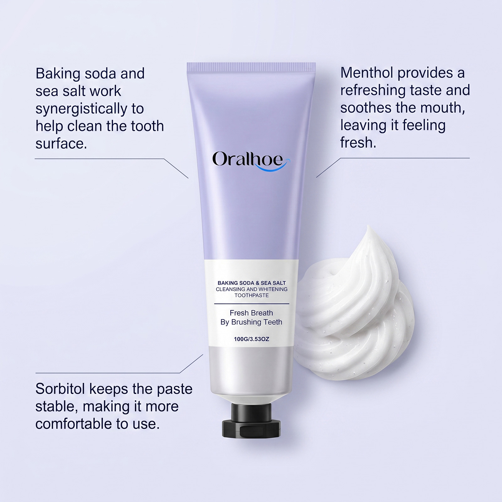 ミント風味の重曹配合歯磨き粉。ヒドロキシアパタイト配合で、着 - Teeth Whitening Baking Soda のレビューと価格