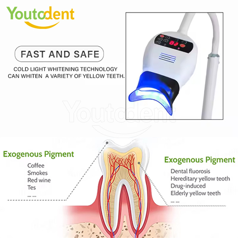 プロフェッショナル歯科 3 色ライトランプ歯ホワイトニングマ - Teeth Whitening Kit With Light のレビューと価格