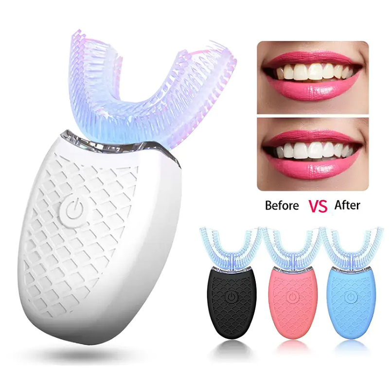柔らかい毛 U 字型スマート歯ホワイトニング防水プロフェッシ - Teeth Whitening Kit With Light のレビューと価格