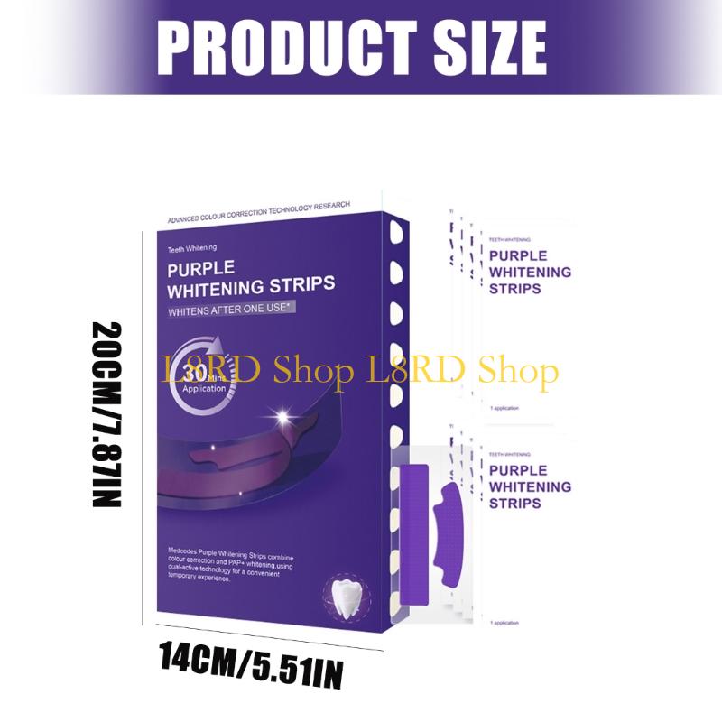 L8RD 7/14 ペアプレミアム紫色の歯ホワイトナー毎日の - Teeth Whitening Quick のレビューと価格