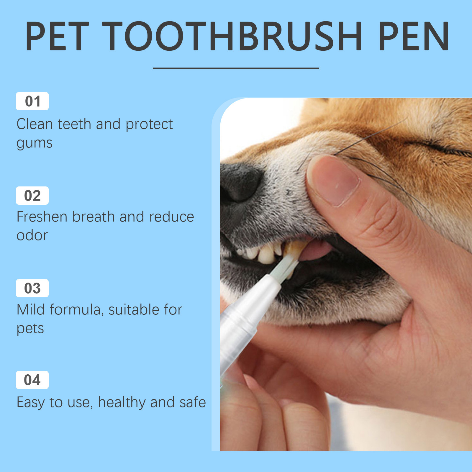 犬猫用口腔洗浄ジェルペン 長続きする爽やかな息 歯の汚れ除去 - Teeth Whitening Pen のレビューと価格