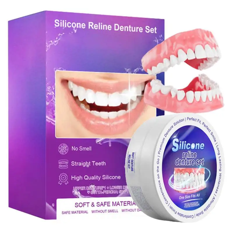 シリコーン義歯セットフィット一時的な矯正歯入れ歯偽の歯口腔衛 - Teeth Whitening For Braces のレビューと価格
