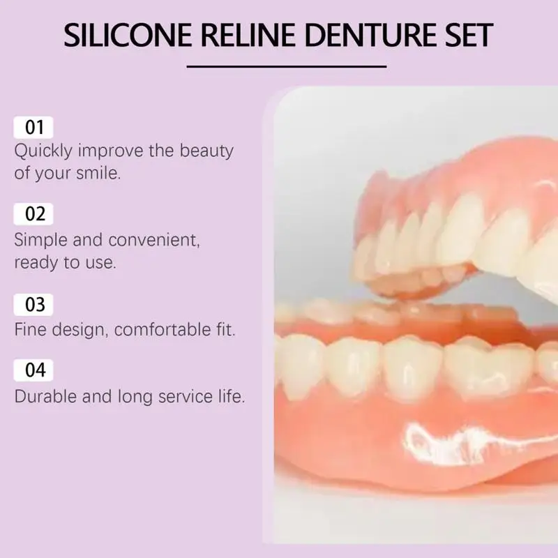シリコーン義歯セットフィット一時的な矯正歯入れ歯偽の歯口腔衛 - Teeth Whitening For Braces のレビューと価格