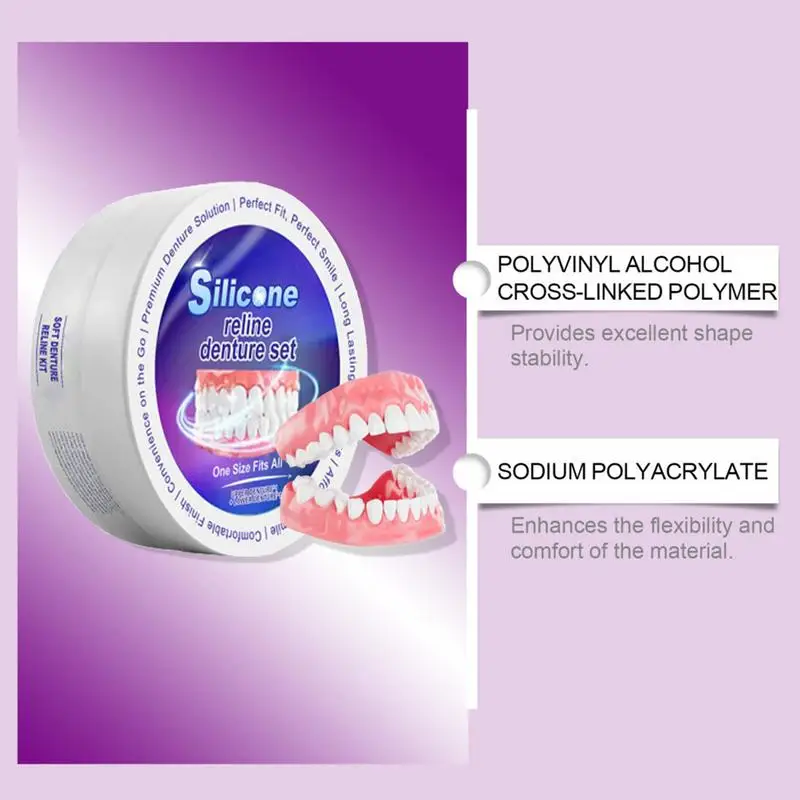 シリコーン義歯セットフィット一時的な矯正歯入れ歯偽の歯口腔衛 - Teeth Whitening For Braces のレビューと価格