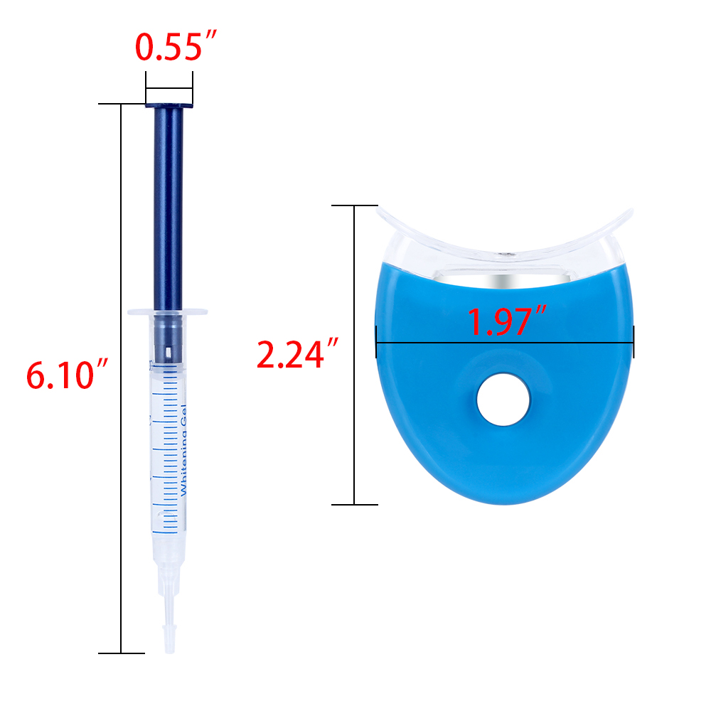 1 セット歯のホワイトニング 44% 過酸化物歯科漂白システ - Teeth Whitening Kit With Light のレビューと価格