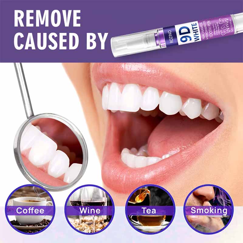 ROZINO 9D ホワイトニング歯磨きペン ナイアシンアミ - Teeth Whitening Pen のレビューと価格