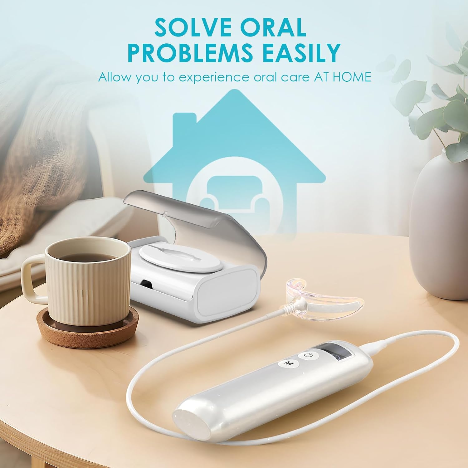 歯のホワイトニング促進器 16 LED赤青光増強ライトトレイ - Teeth Whitening Kit With Light のレビューと価格