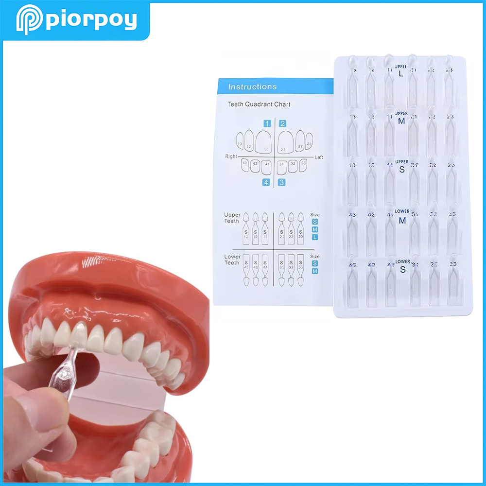 PIORPOY 歯科複合樹脂ベニアモールド 30 ピース/箱 - Teeth Whitening Kit With Light のレビューと価格