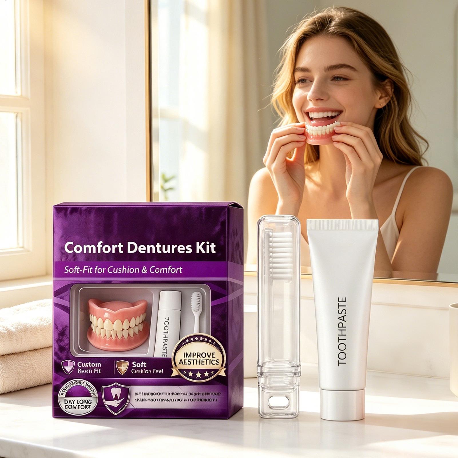 フルセット ナチュラルデンチャー 上下顎用 シリコン製 人工 - Teeth Whitening For Braces のレビューと価格