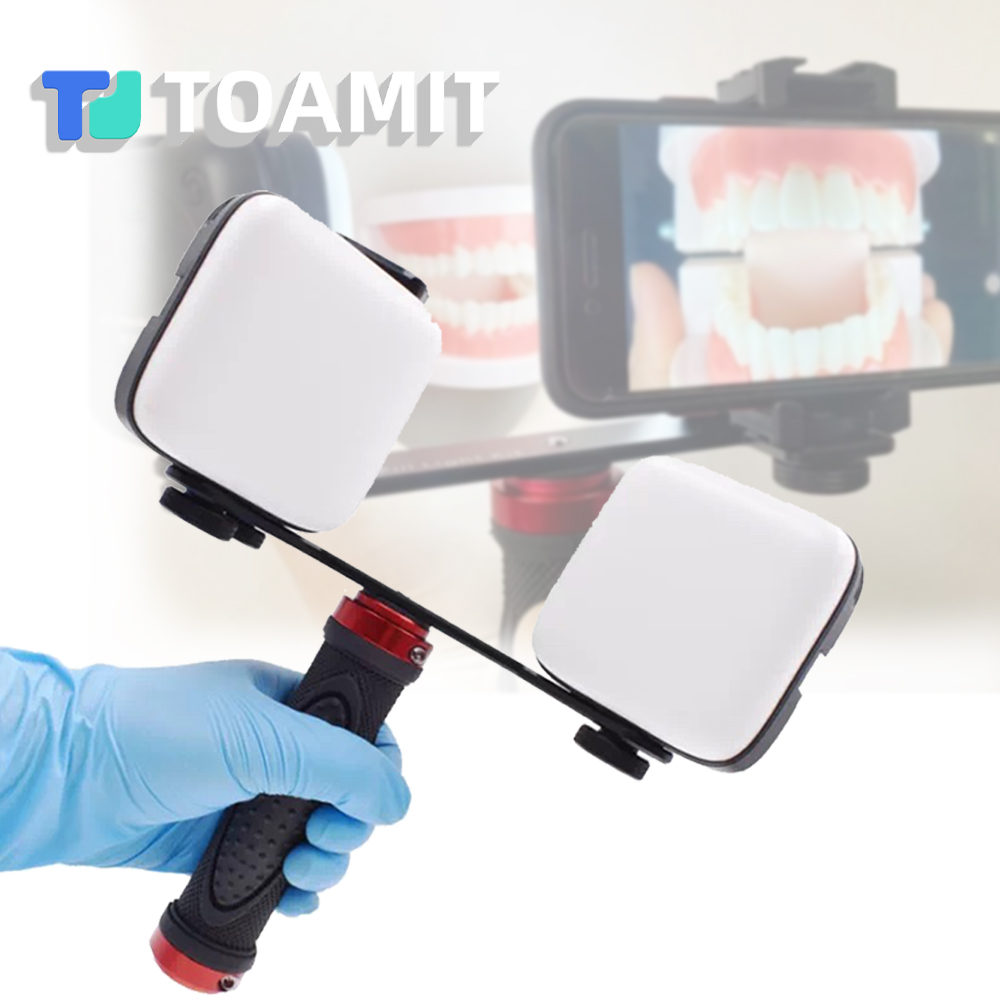歯科用撮影ライト、スマートフォン用Bluetooth LED - Teeth Whitening Kit With Light のレビューと価格