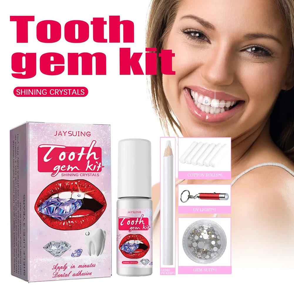 宝石キット,樹脂接着剤,プロの装飾,日曜大工,頑丈 - Teeth Whitening Kit With Light のレビューと価格